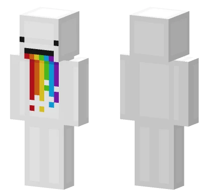 Rainbow Droplet Character Minecraft skin