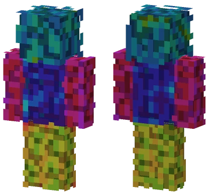 Rainbow Dude Minecraft skin