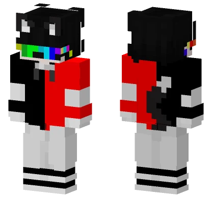 Rainbow Dumarox Minecraft skin
