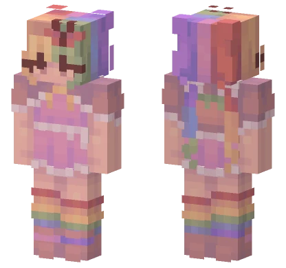 Rainbow Geometric Dominator Minecraft skin