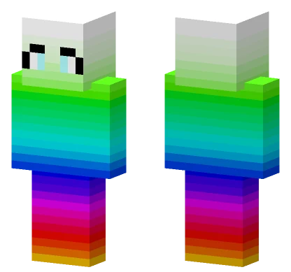 Rainbow Girl Minecraft skin