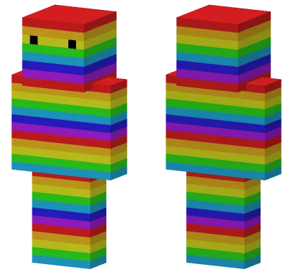 Rainbow Girl Minecraft skin