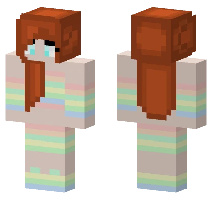Rainbow Girl Skin Minecraft skin