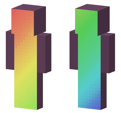 Rainbow Gradient Ce Minecraft skin