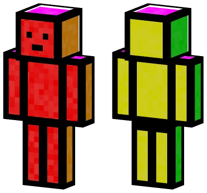 Rainbow Guy V2 Classic Minecraft skin