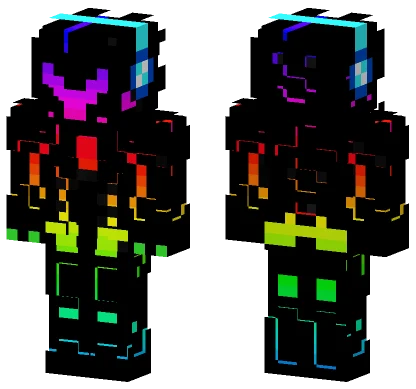 Rainbow Knight Skin Minecraft skin