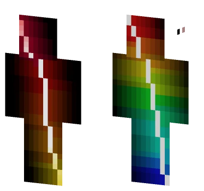 Rainbow Light Minecraft skin