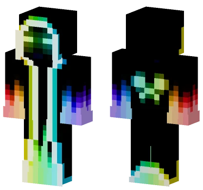 Rainbow Mage Void Minecraft skin