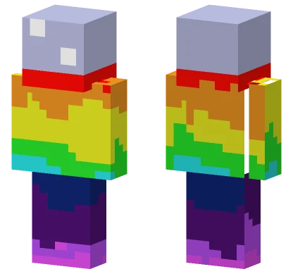 Rainbow Mech Minecraft skin