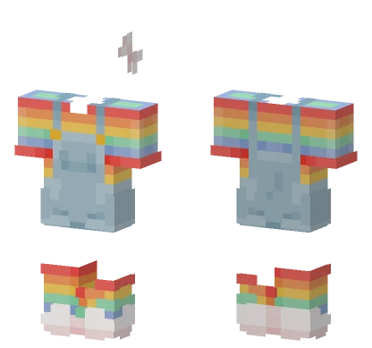 Rainbow Outfit Base Minecraft skin
