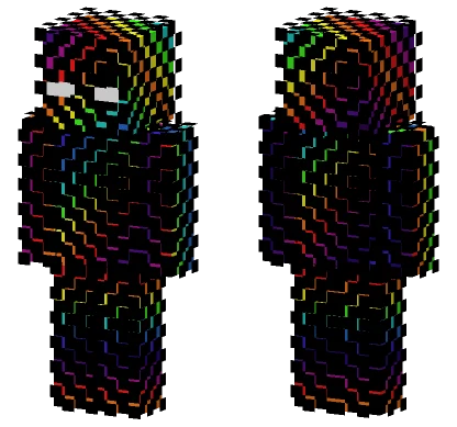 Rainbow Pattern Skin Minecraft skin