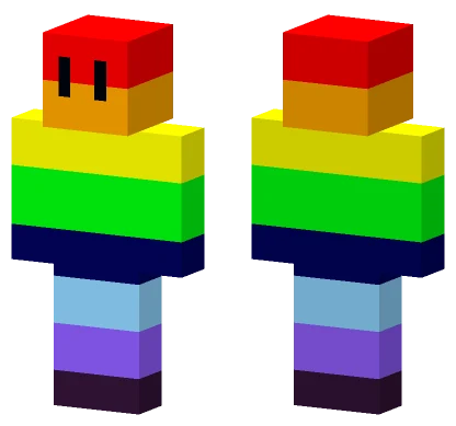 Rainbow Pride Outfit Minecraft skin