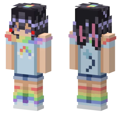Rainbow Pride Outfit Minecraft skin