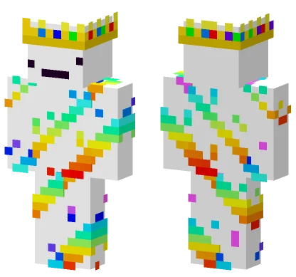 Rainbow Pure Unity v2 Minecraft skin