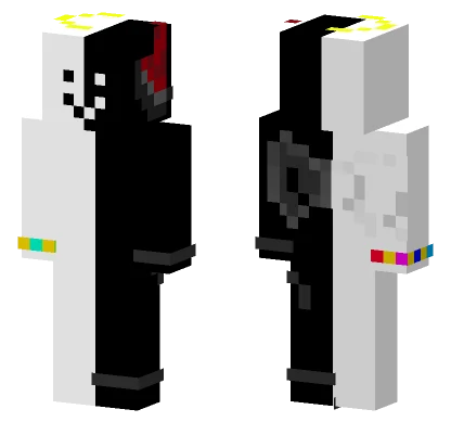Rainbow Robot Warrior Minecraft skin