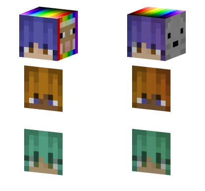 Rainbow Sheep PFP Minecraft skin