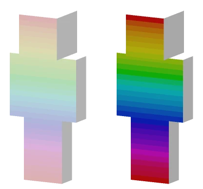 Rainbow Sides Minecraft skin