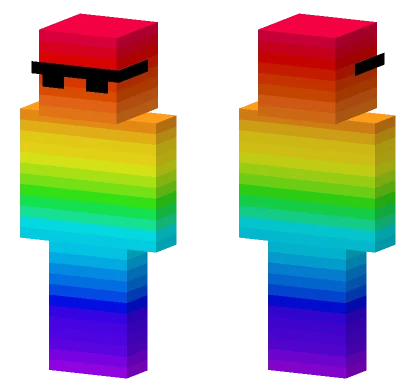 Rainbow Skin Minecraft skin