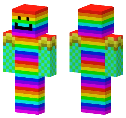Rainbow Skin Minecraft skin