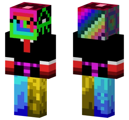 Rainbow Snake Creature Minecraft skin