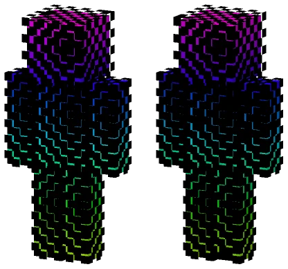 Rainbow Special Effects Illusion Minecraft skin