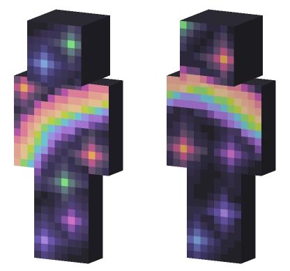 Rainbow Star Skin Minecraft skin