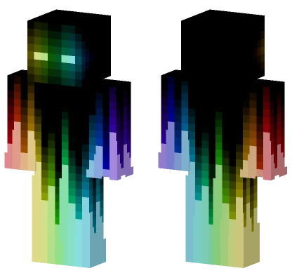 Rainbow Void V2 Minecraft skin