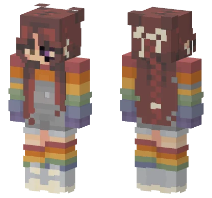 Rainbowender Minecraft skin