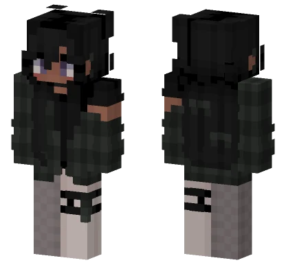 Rainy Days Black Girl Minecraft skin