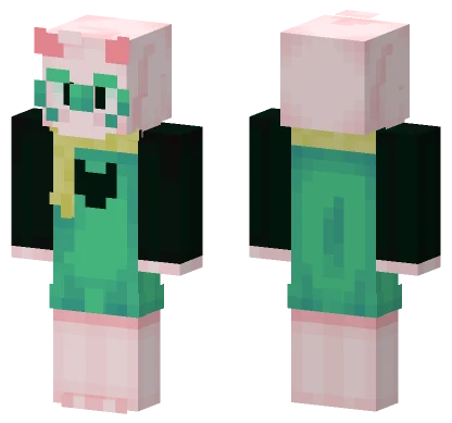 Ralsei With Flowery Scarf Minecraft skin