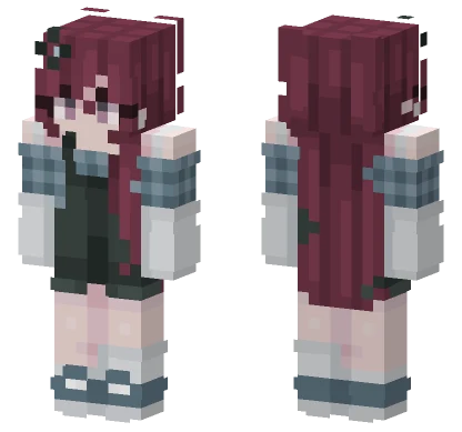 Raspberry Frappuccino Girl Minecraft skin