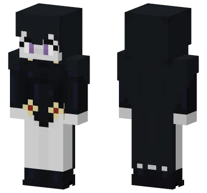 Raven Teen Titans Hood On Minecraft skin