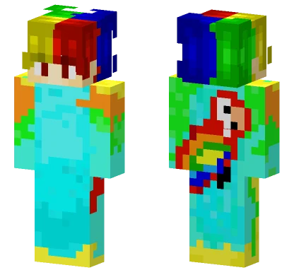 Real Life Parrotx2 Minecraft skin