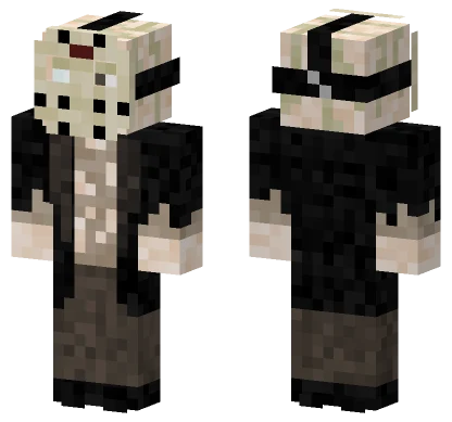 Reboot Jason Voorhees Hockey Mask Minecraft skin