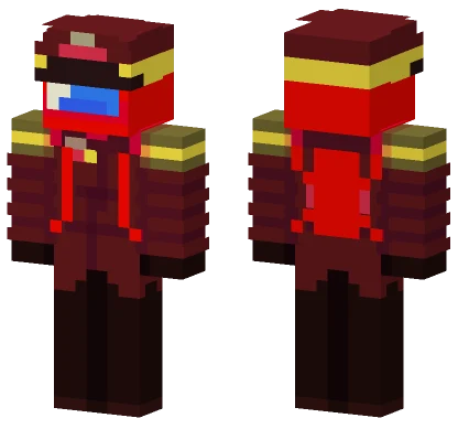 Red Among Us Minecraft skin