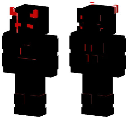 Red And Black Glitch Minecraft skin