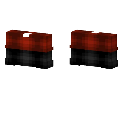 Red and Black Half Sweater Minecraft skin