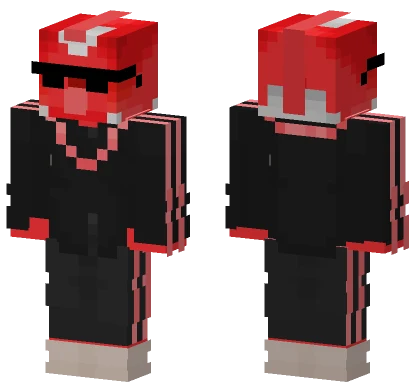 Red and Black Hoodie Minecraft skin