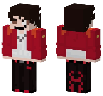 Red and Black Hoodie Minecraft skin