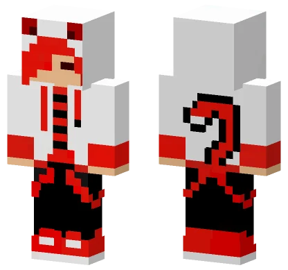 Red and Black Hoodie Minecraft skin