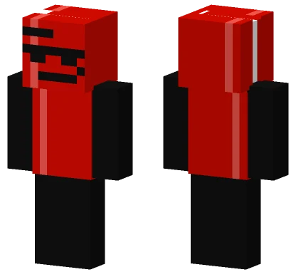 Red and Black Jumpsuit Minecraft skin