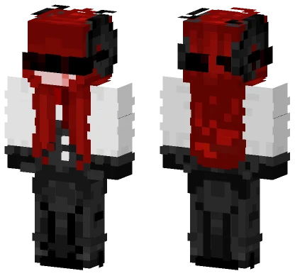 Red and Black Knight Minecraft skin
