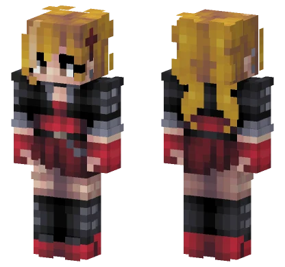 Red and Black Outfit Minecraft skin