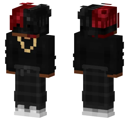 Red And Black Suit Minecraft skin