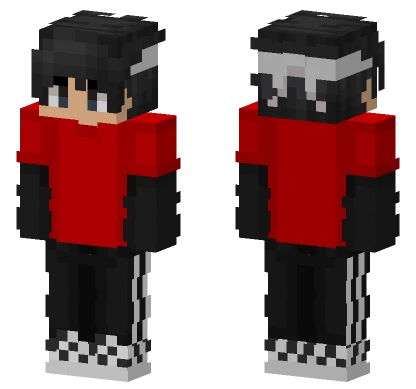 Red And Black Suit Minecraft skin