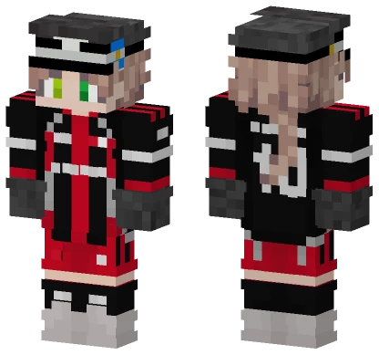 Red and Black Tracksuit Minecraft skin