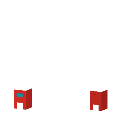 Red and Blue Blocky Character Minecraft skin