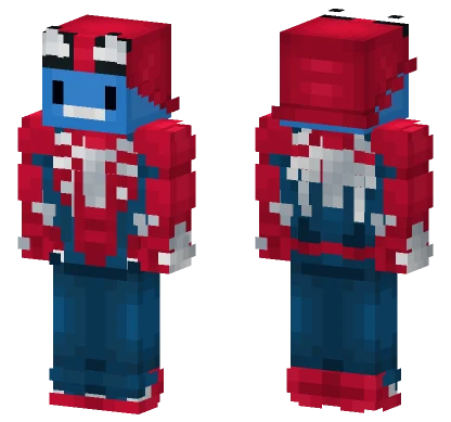 Red and Blue Hero Suit Minecraft skin