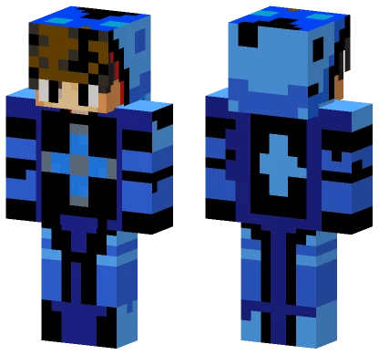 Red And Blue Hoodie Minecraft skin