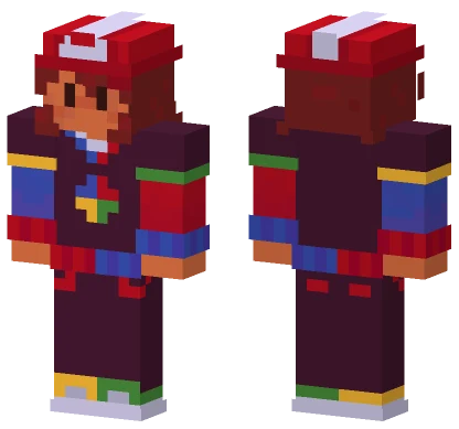 Red and Blue Jersey Minecraft skin